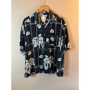 Banana Cabana Hawaiian Silk Shirt‎ - Mens XXL